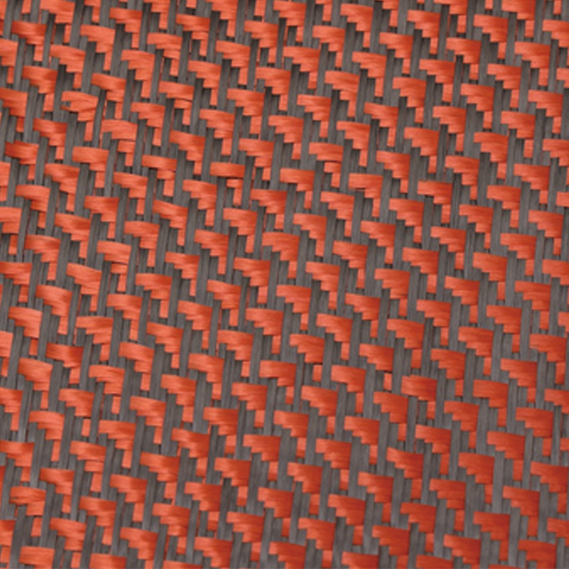 Tecido de fibra de carbono misto de carbono aramida/preto de aramida Tecido de fibra de carbono misto de carbono aramida/preto de aramida