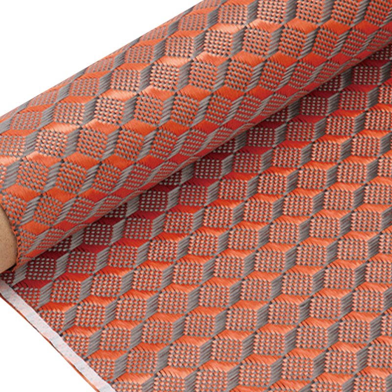 Tecido de fibra de carbono misto de carbono aramida/preto de aramida Tecido de fibra de carbono misto de carbono aramida/preto de aramida