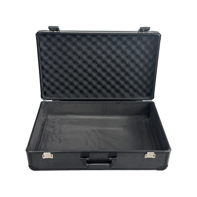 Caixa de entrega para viagem com textura de fibra de carbono rígida e leve Caixa de entrega para viagem com textura de fibra de carbono rígida e leve